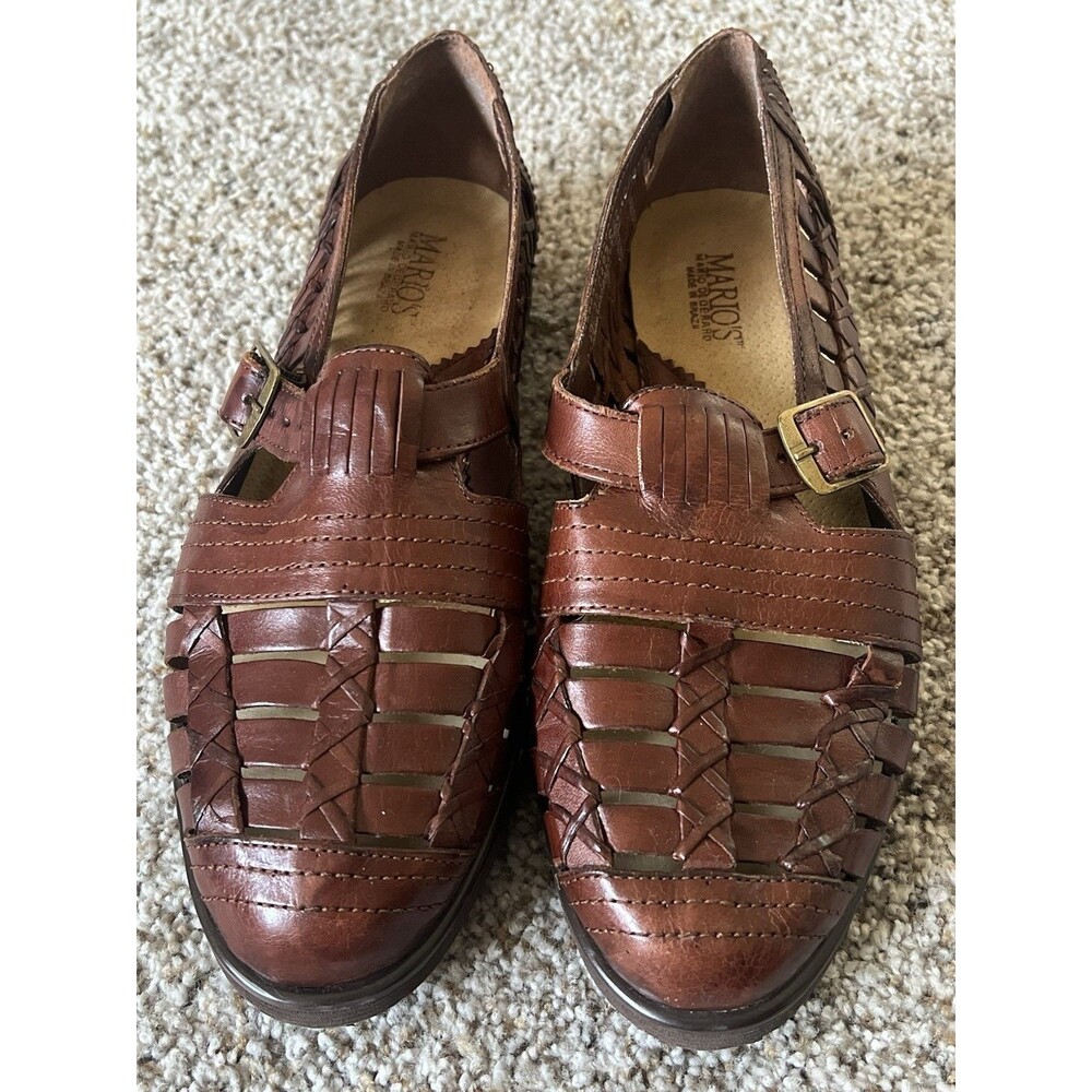 Mario De Gerard Vintage Leather Fishermen Shoes Sz 40/ 7-7.5 Men’s Brazil